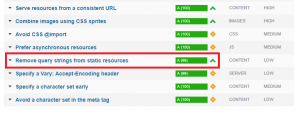 Remove query strings from static resources