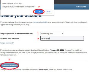 آموزش انواع روش‌های حذف اکانت اینستاگرام
