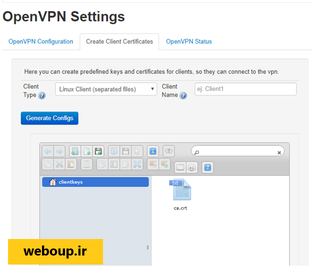 آموزش نصب OpenVPN روی ایزابل