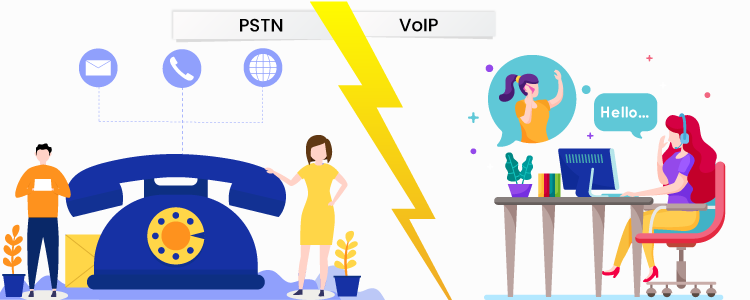 تفاوت شبکه PSTN با VoIP در چیست؟